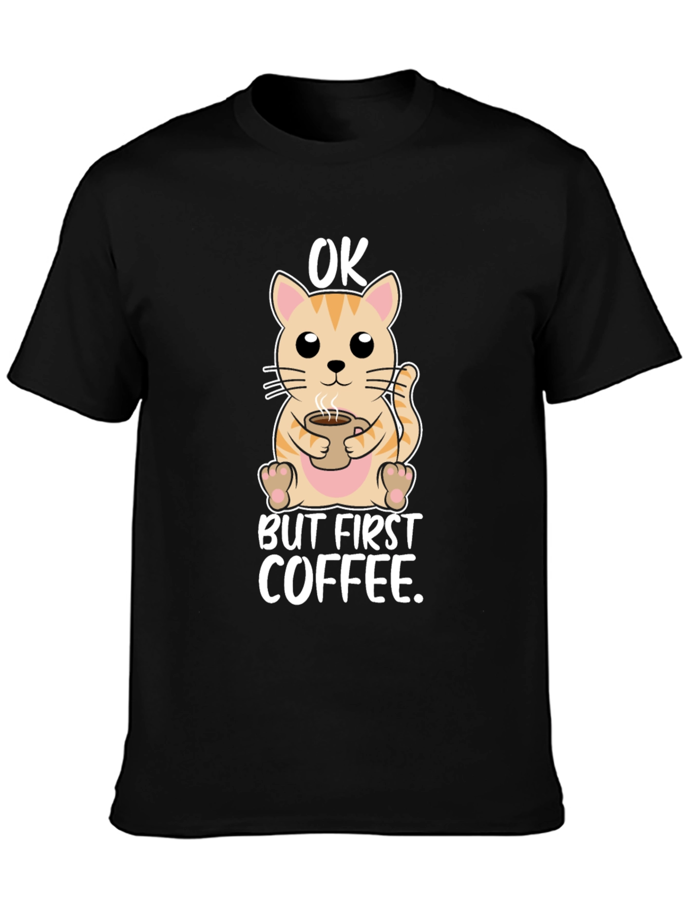 OK But First Coffee Cat T-Shirt