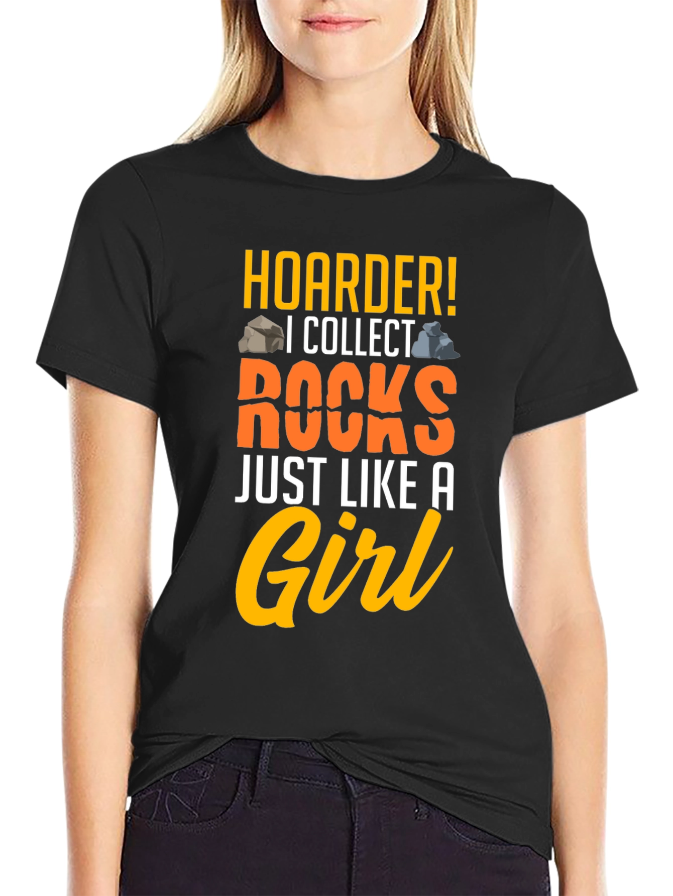 Hoarder! I Collect Rocks Graphic T-Shirt
