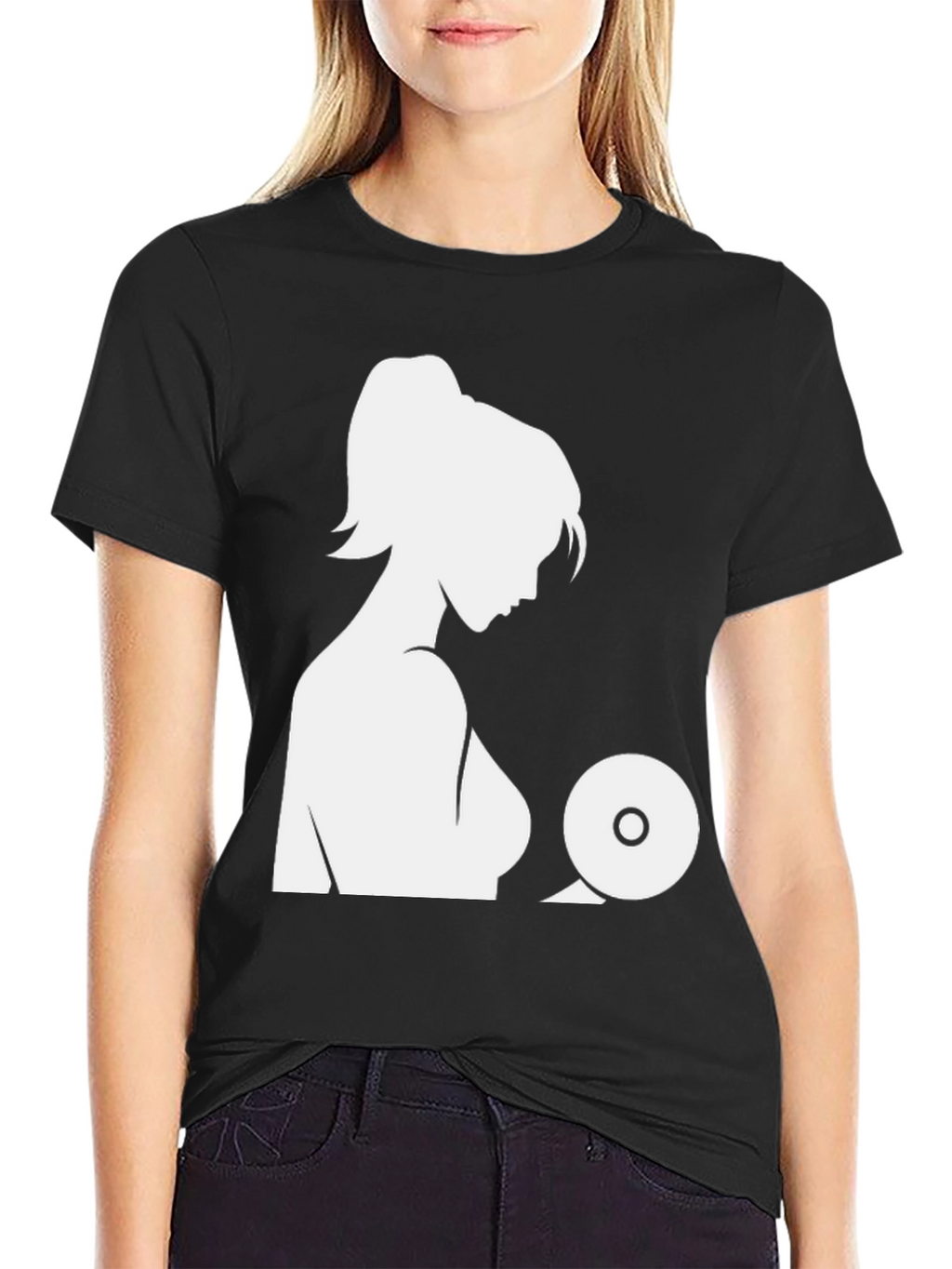 Silhouette Graphic Tee - Woman and CD