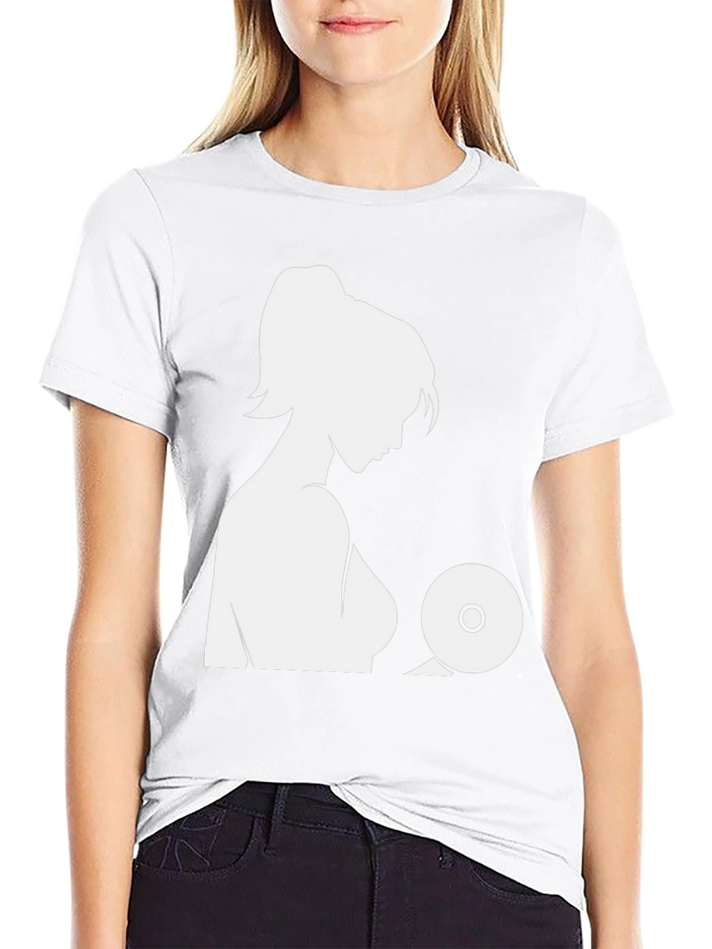 Silhouette Graphic Tee - Woman and CD