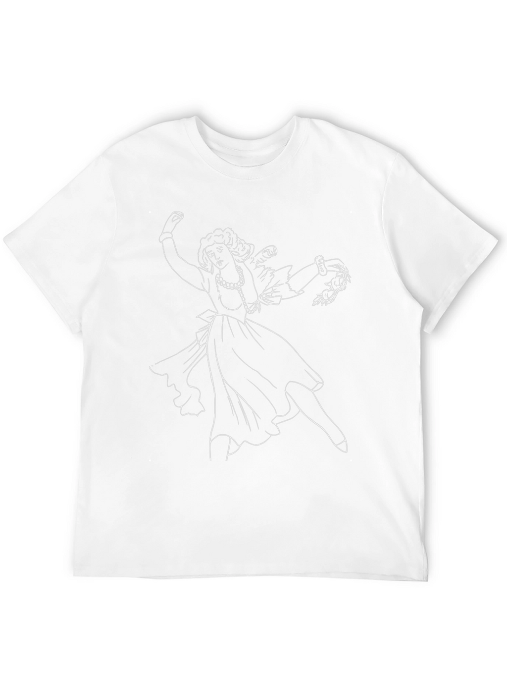 Dancing Woman Graphic Black T-Shirt