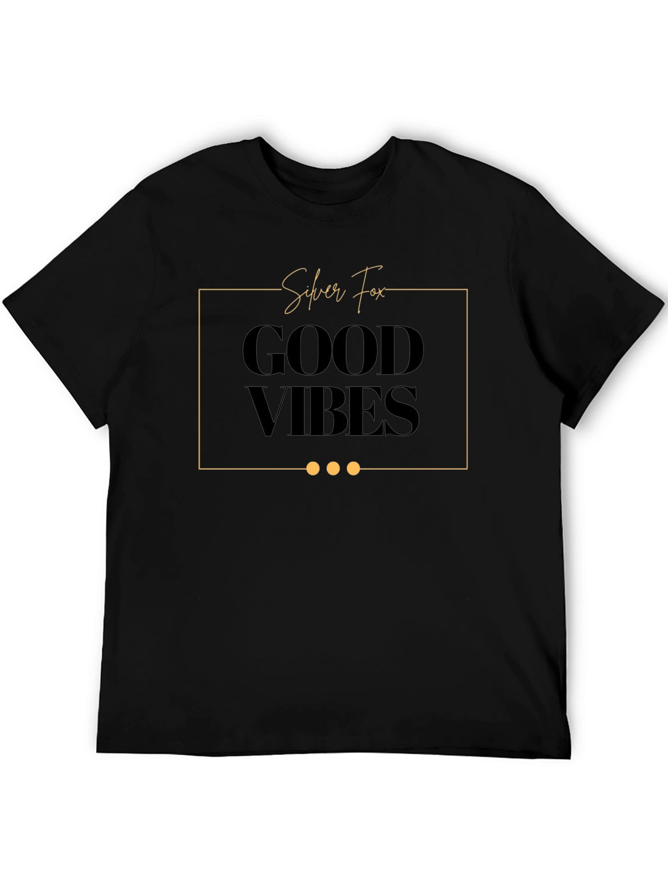 Silver Fox Good Vibes Graphic Tee - Black