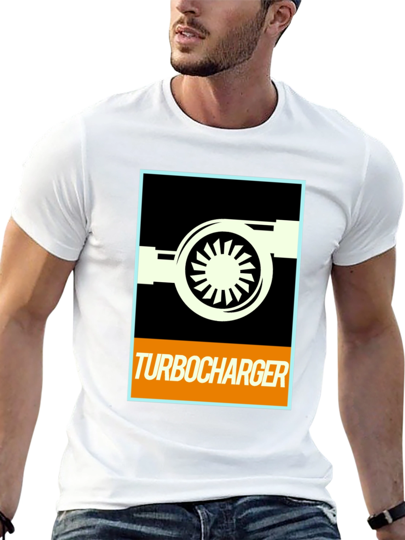 Turbocharger Graphic T-Shirt - Car Enthusiast Design