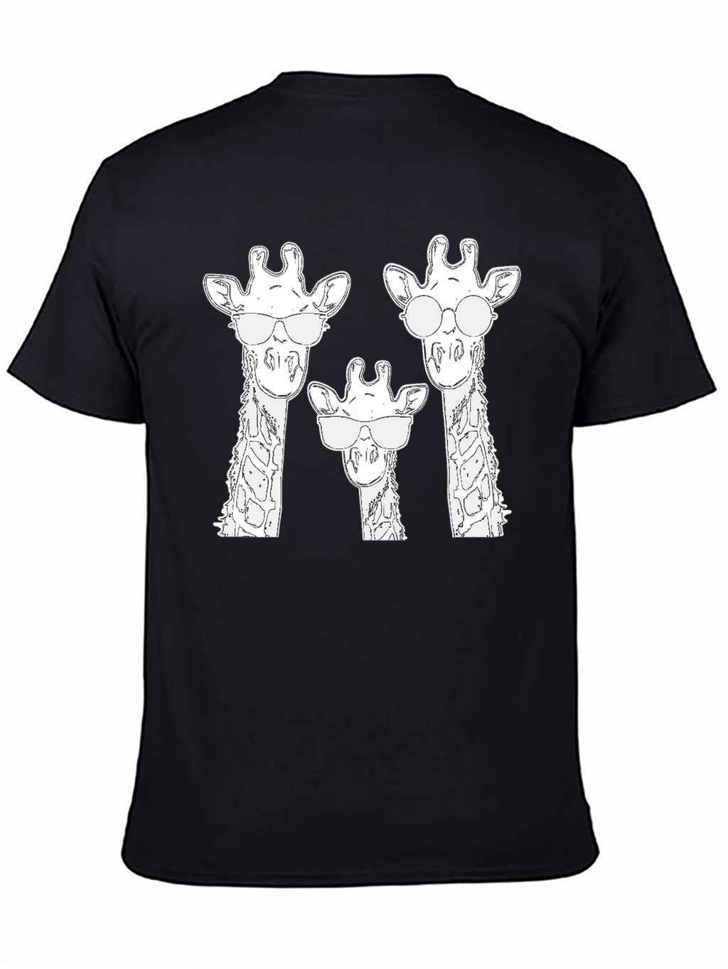 Giraffe Family Sunglasses Graphic Tee