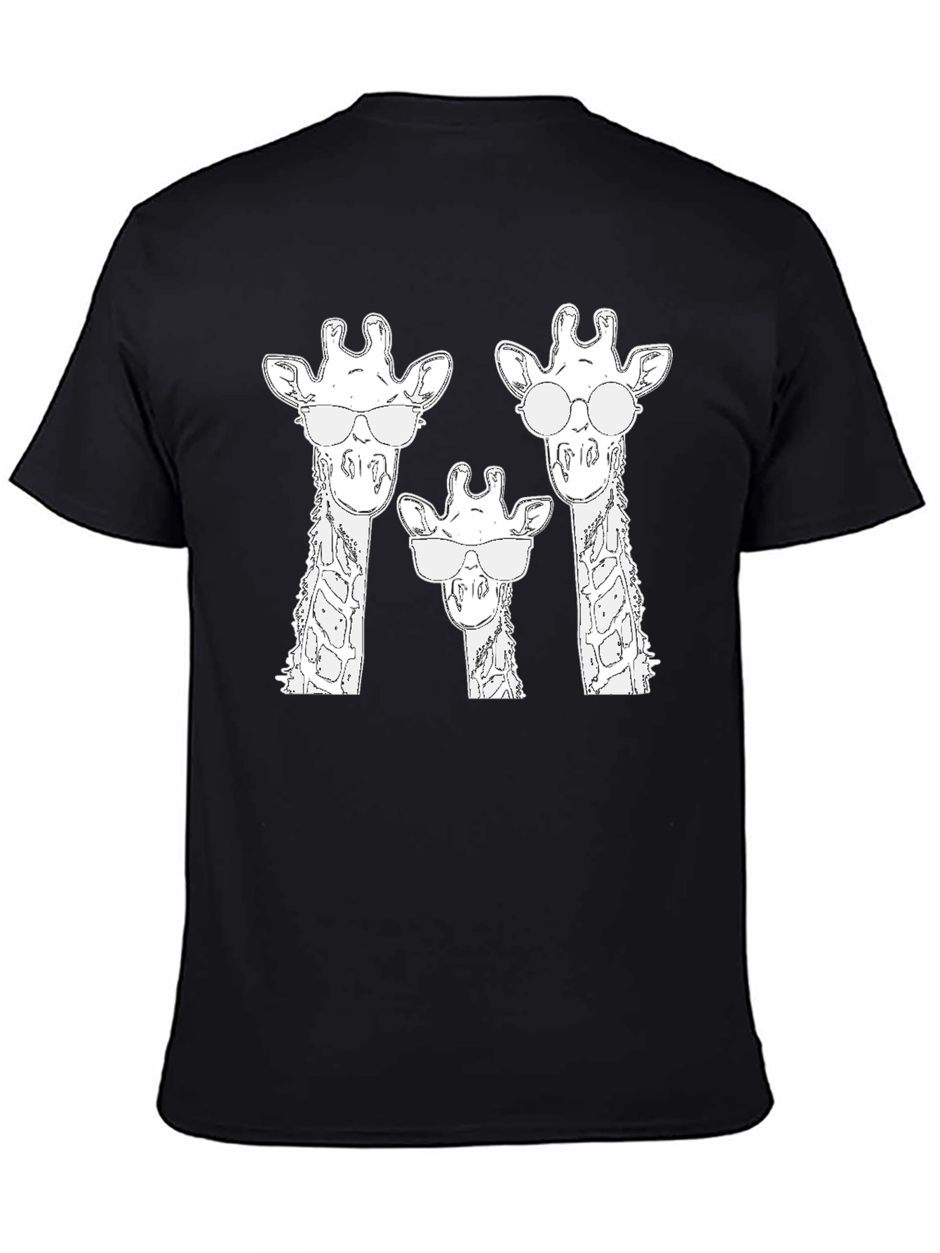 Giraffe Family Sunglasses Graphic Tee