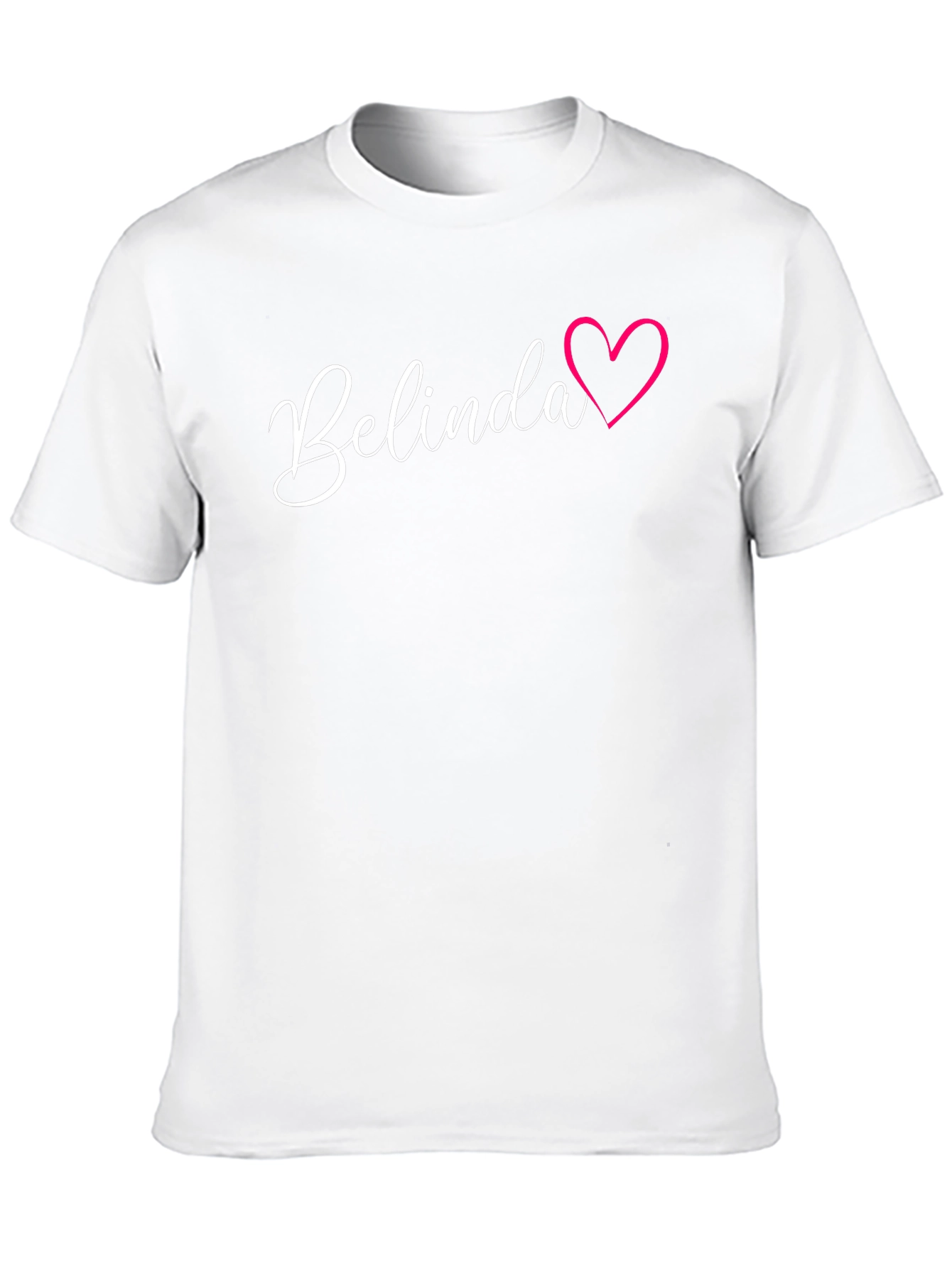 Belinda Heart Graphic Tee - Stylish Black T-Shirt