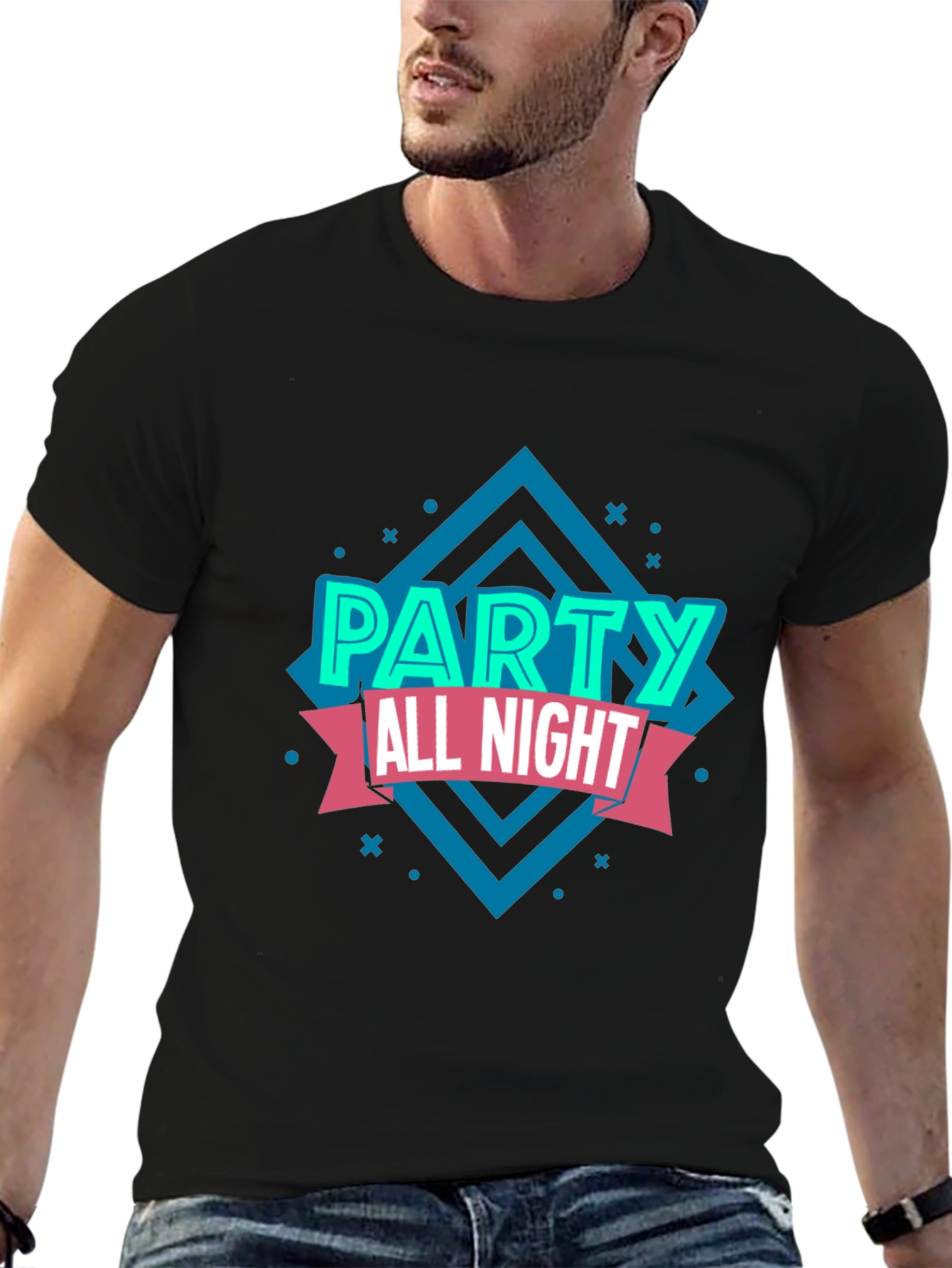 Party All Night Graphic T-Shirt