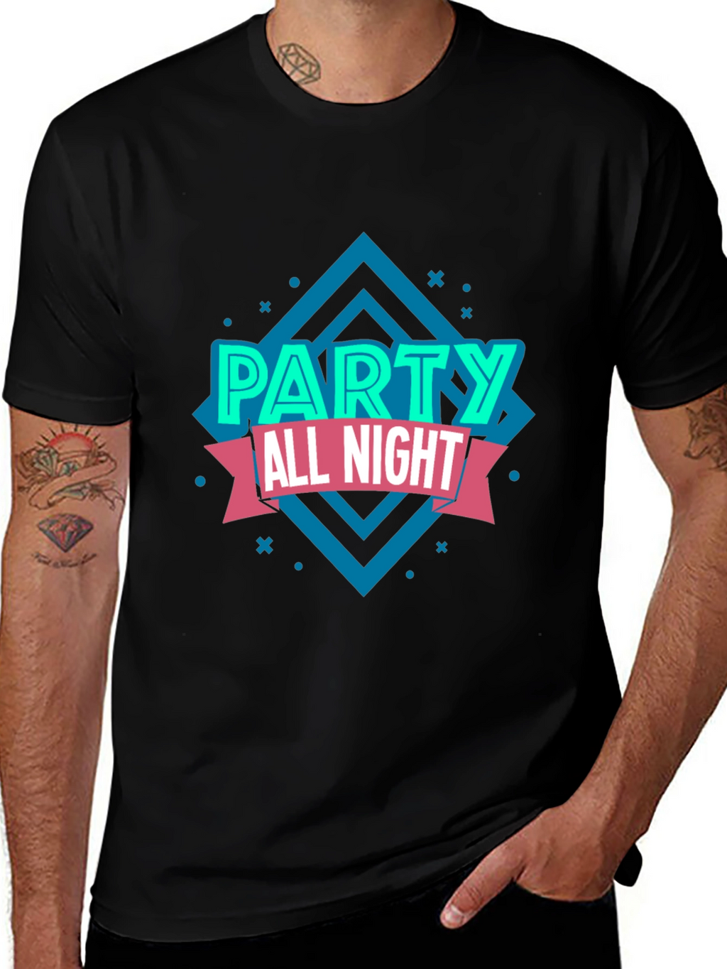 Party All Night Graphic T-Shirt