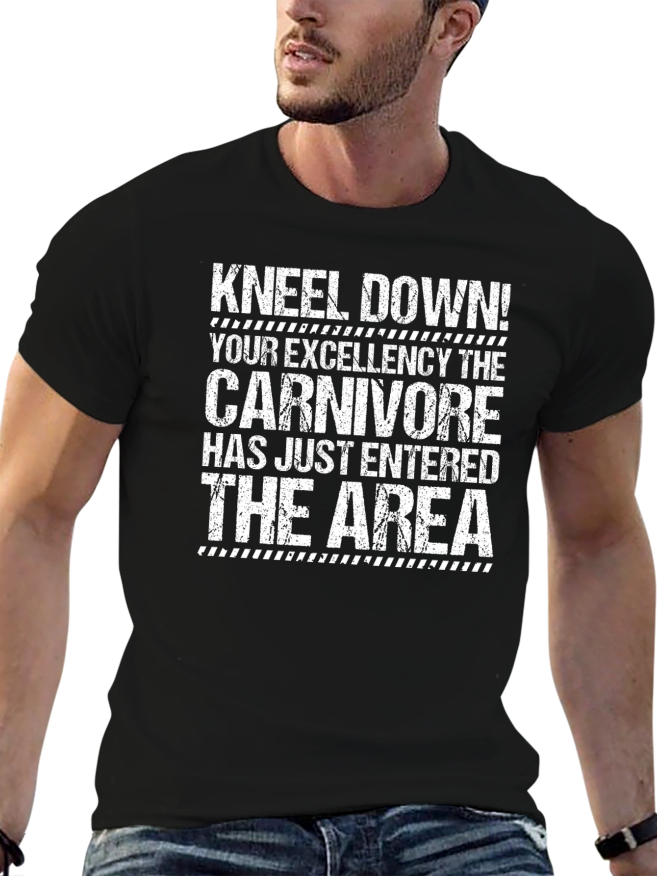 Kneel Down Carnivore Graphic T-Shirt