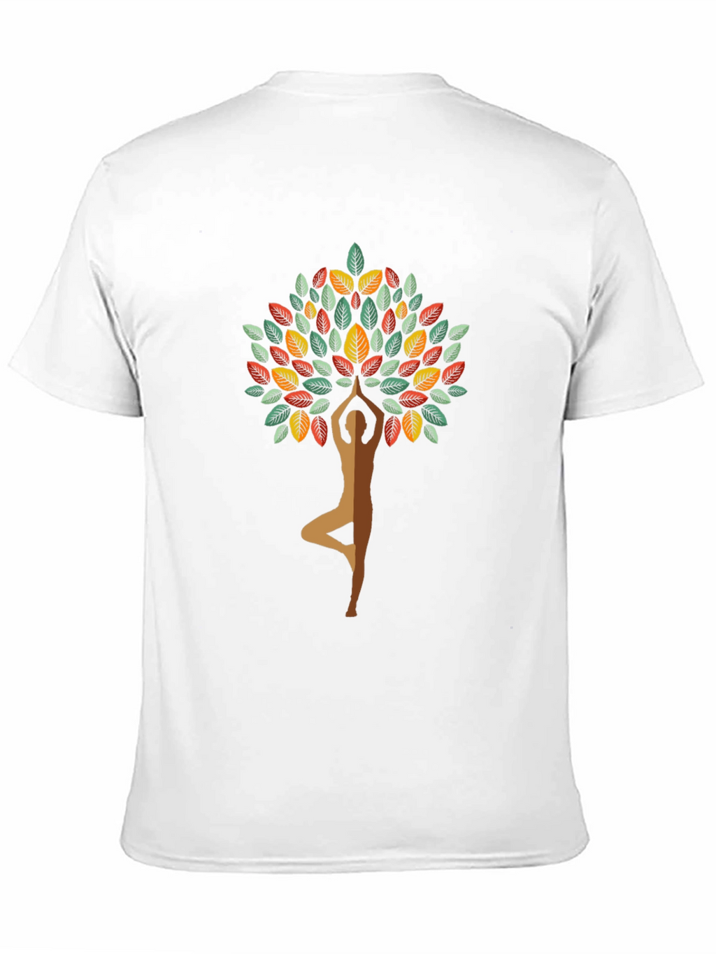 Yoga Tree Graphic Tee - Black Cotton Blend