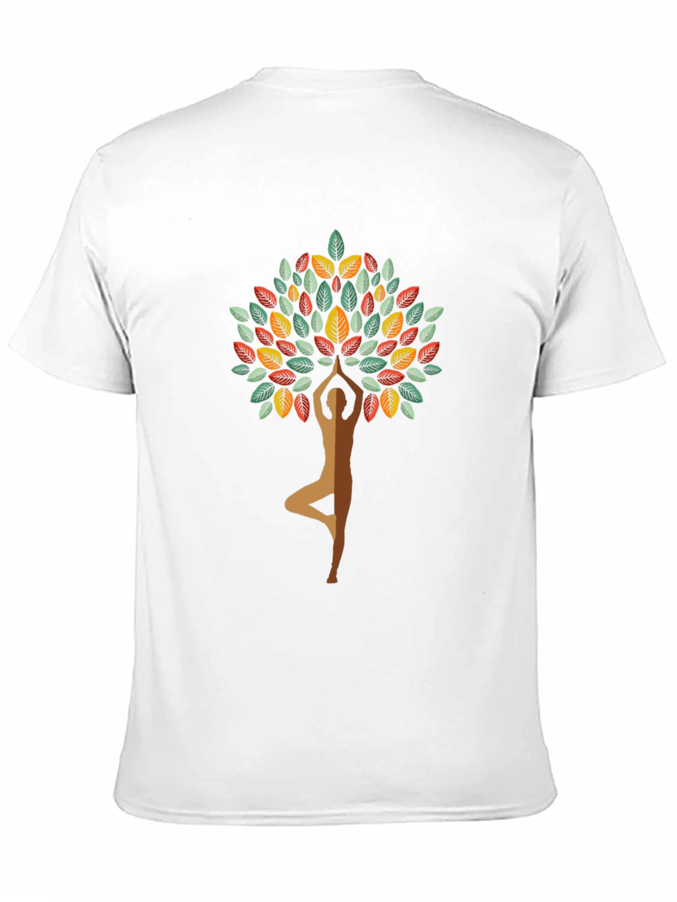 Yoga Tree Graphic Tee - Black Cotton Blend
