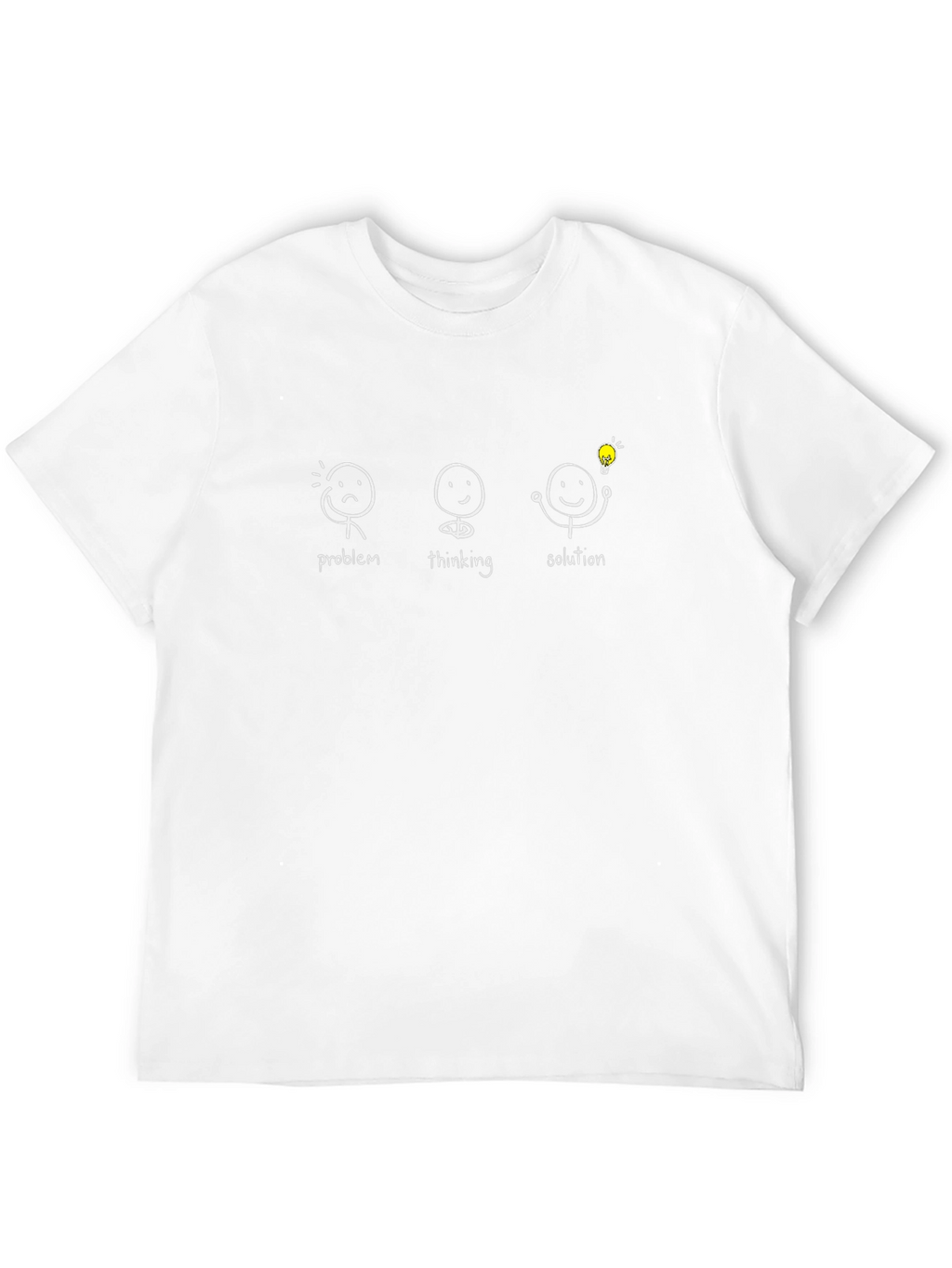 Problem Thinking Solution Black Graphic T-Shirt