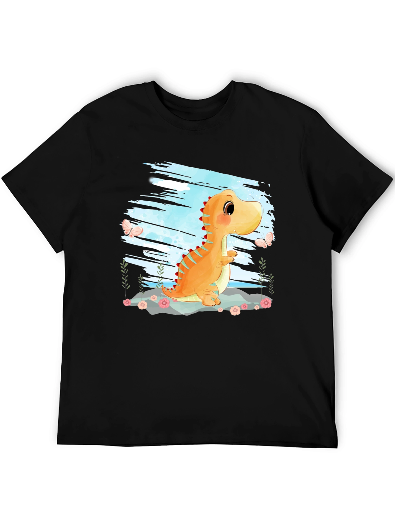 Cute Dinosaur Graphic T-Shirt