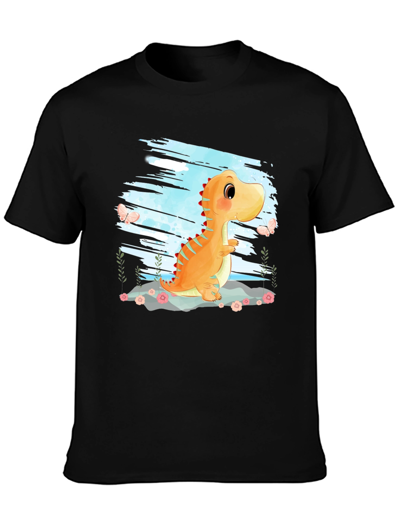 Cute Dinosaur Graphic T-Shirt