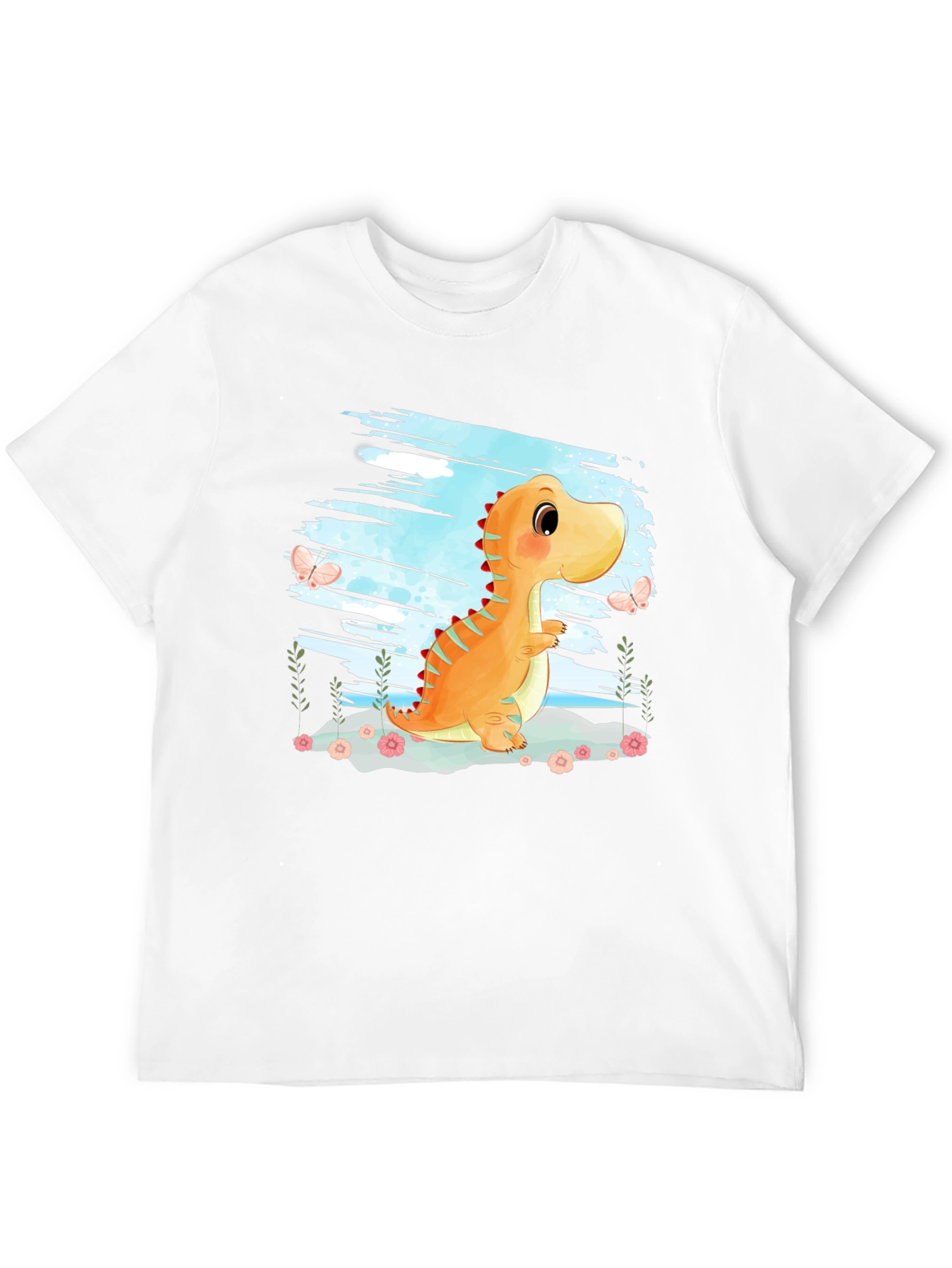 Cute Dinosaur Graphic T-Shirt