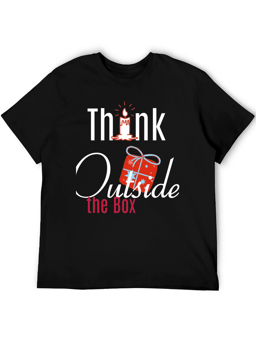 Think Outside the Box Novelty Graphic T-Shirt