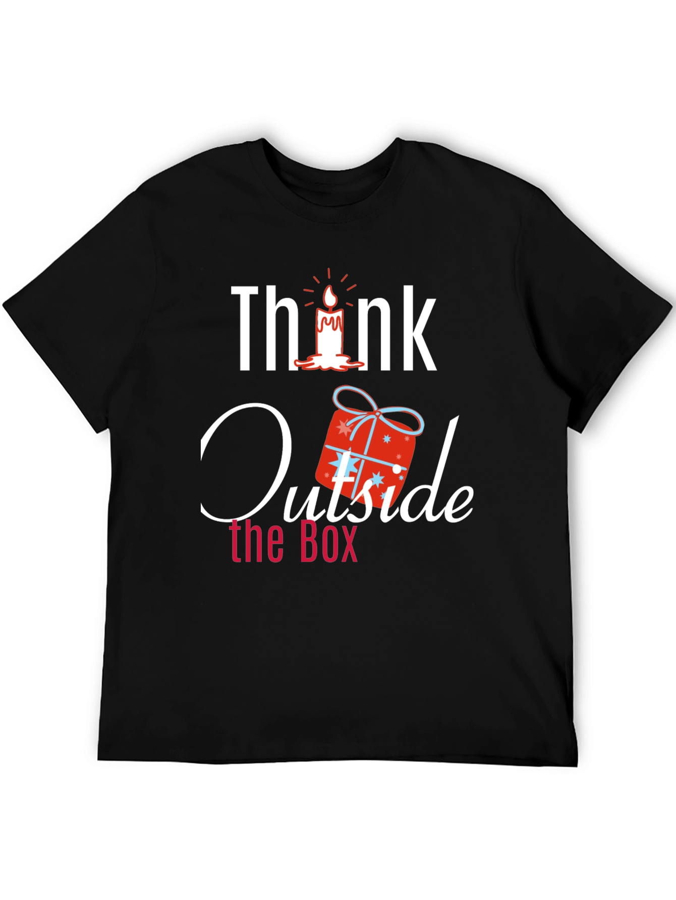 Think Outside the Box Novelty Graphic T-Shirt