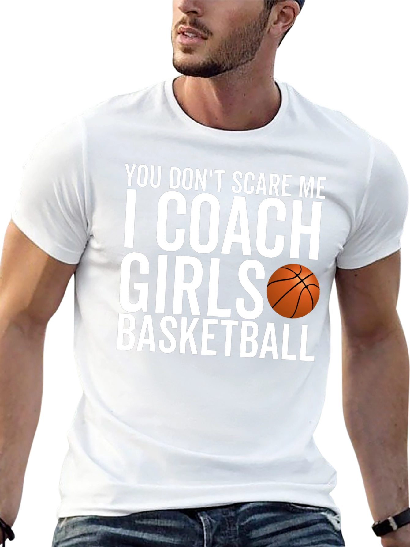 Coach Girls Basketball T-Shirt Funny Sports Tee