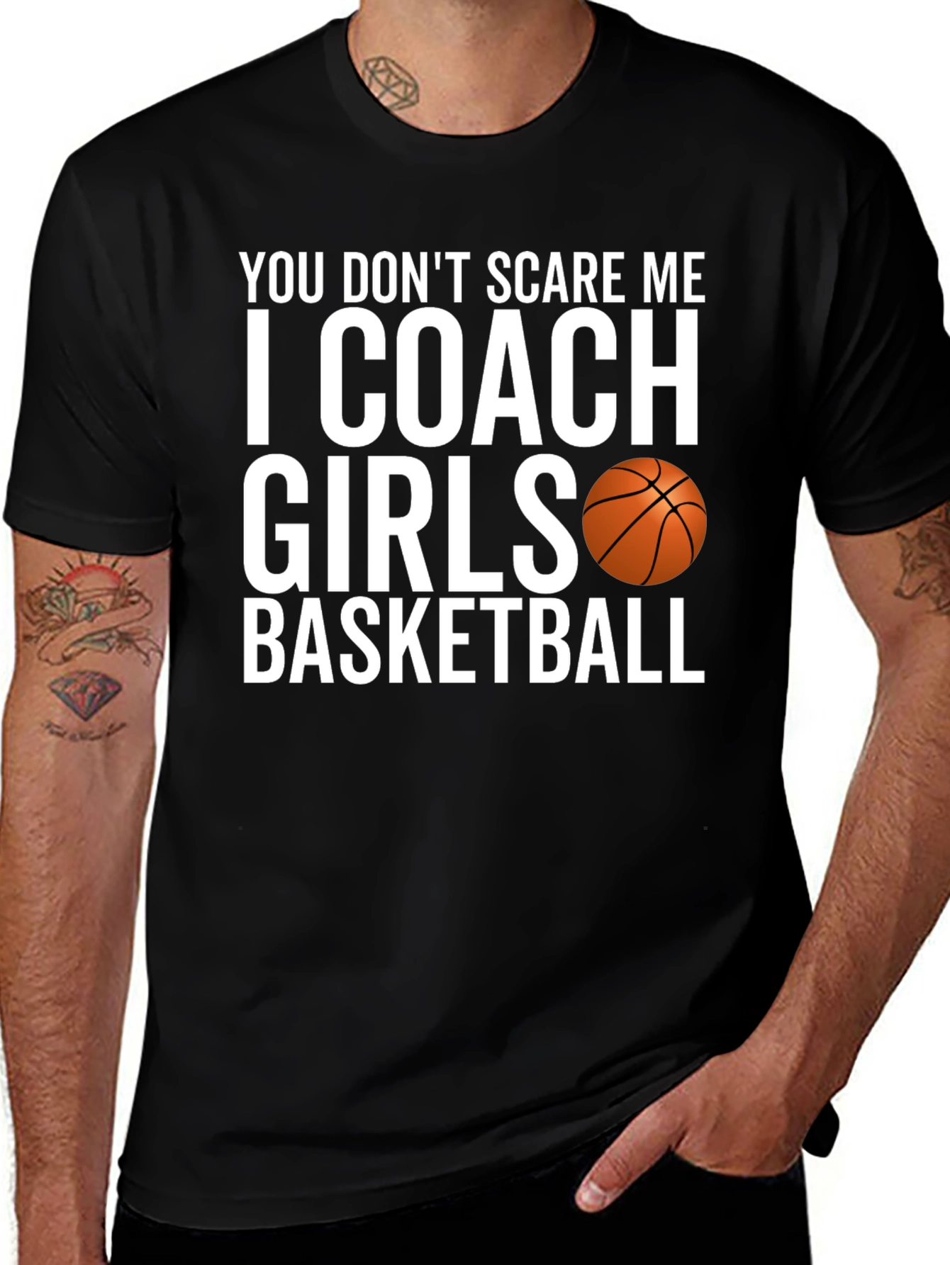 Coach Girls Basketball T-Shirt Funny Sports Tee