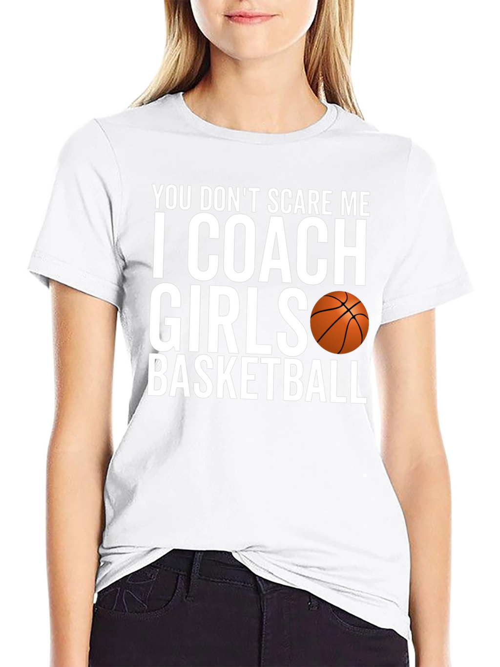Coach Girls Basketball T-Shirt Funny Sports Tee