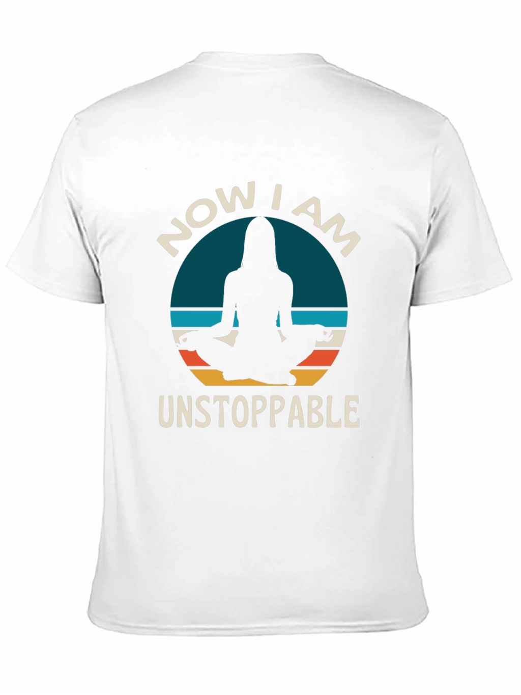 Unstoppable Yoga T-Shirt - Meditating Silhouette Design