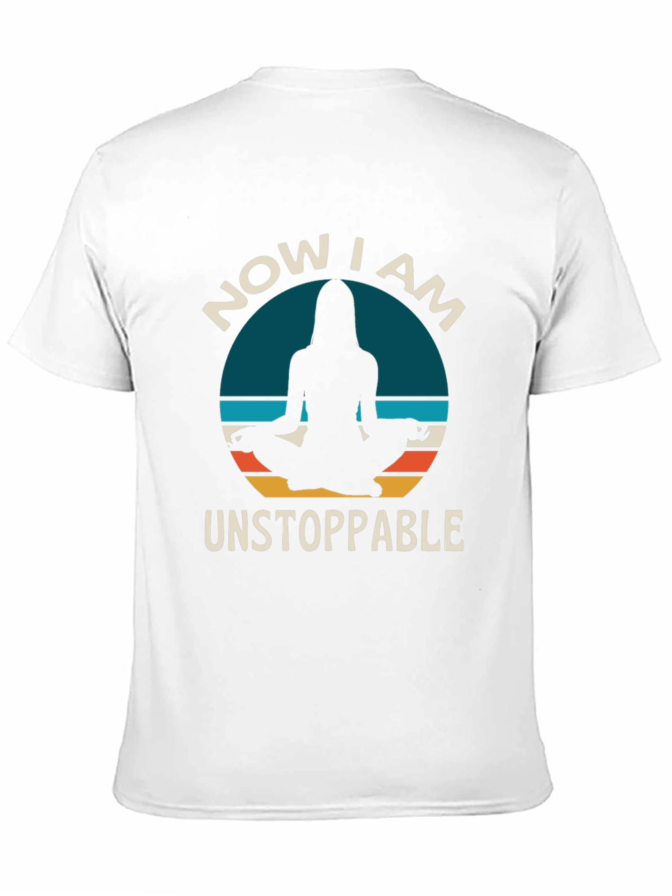 Unstoppable Yoga T-Shirt - Meditating Silhouette Design