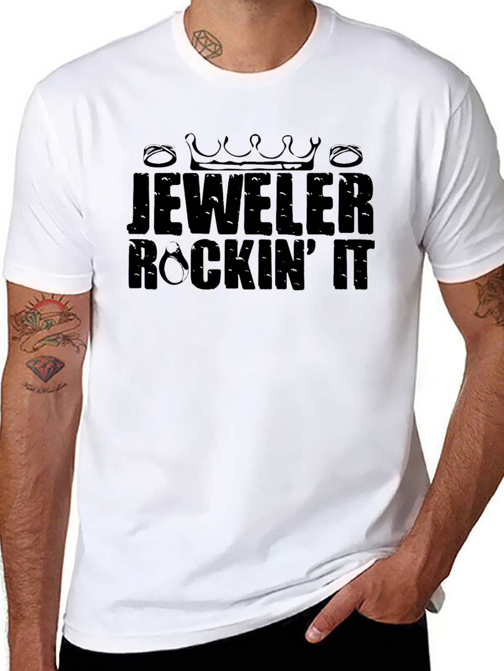 Jeweler Rockin It Black Graphic Tee