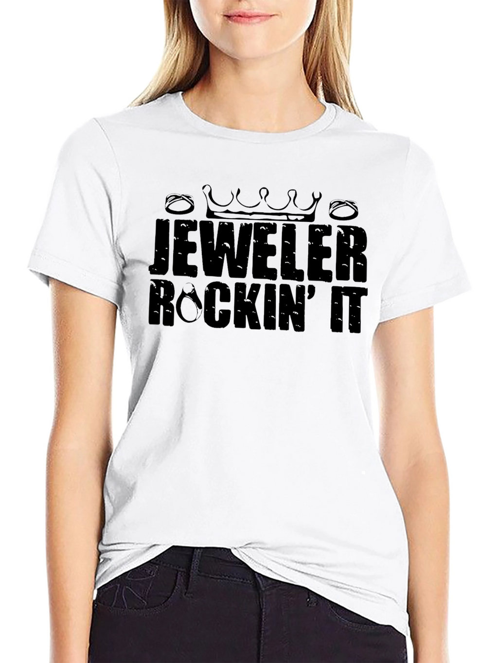 Jeweler Rockin It Black Graphic Tee