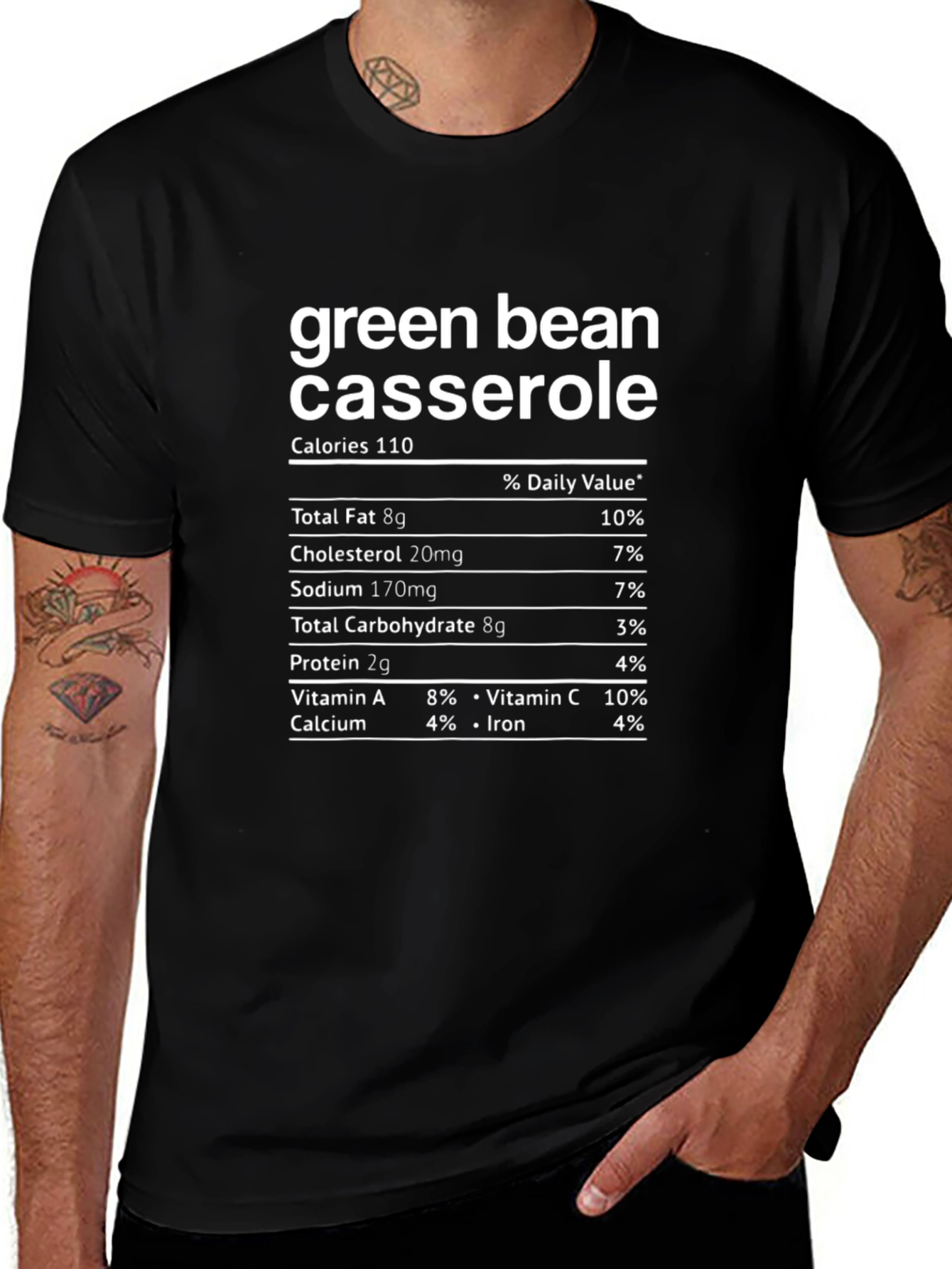 Green Bean Casserole Nutrition Facts T-Shirt