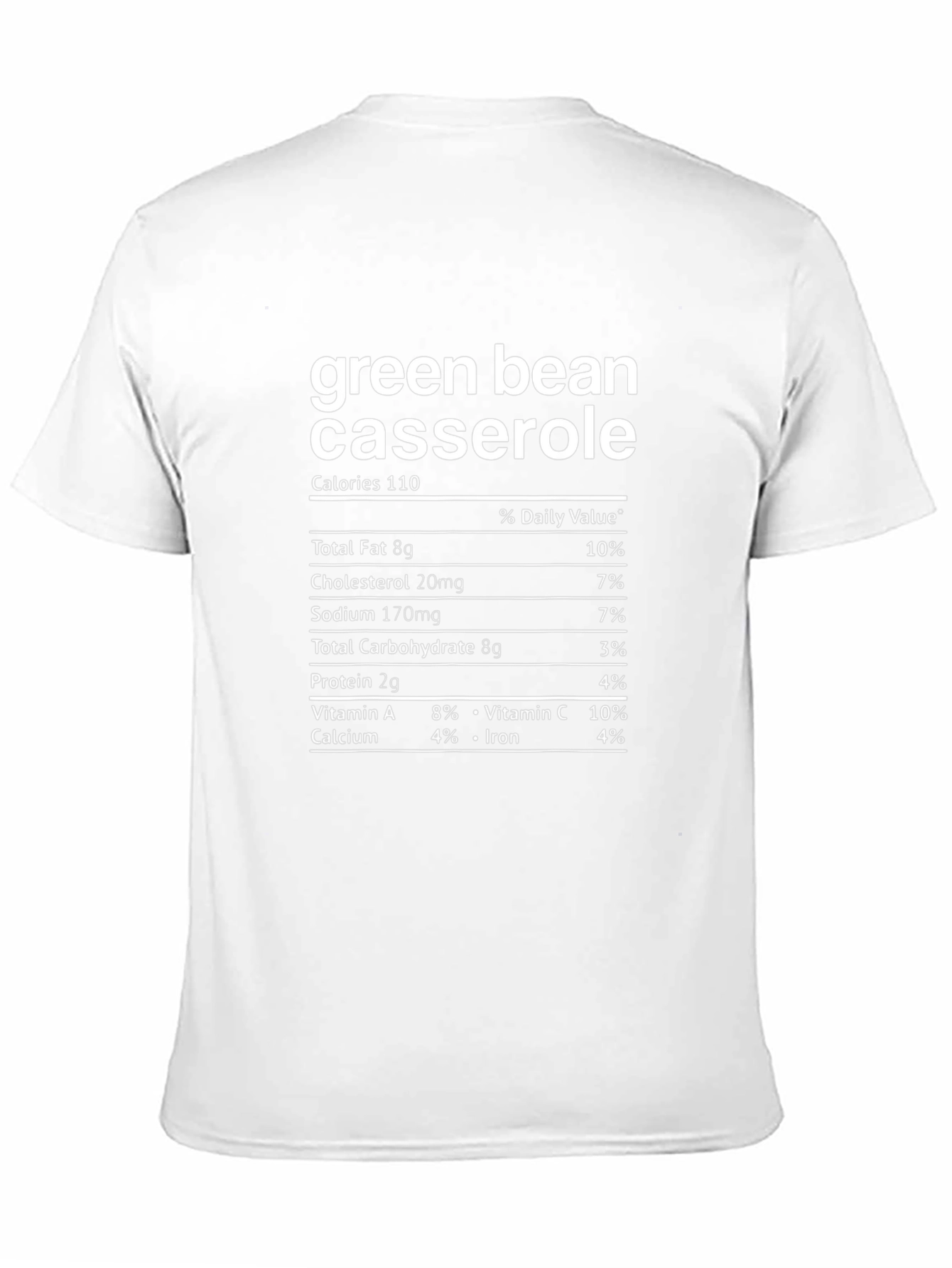 Green Bean Casserole Nutrition Facts T-Shirt