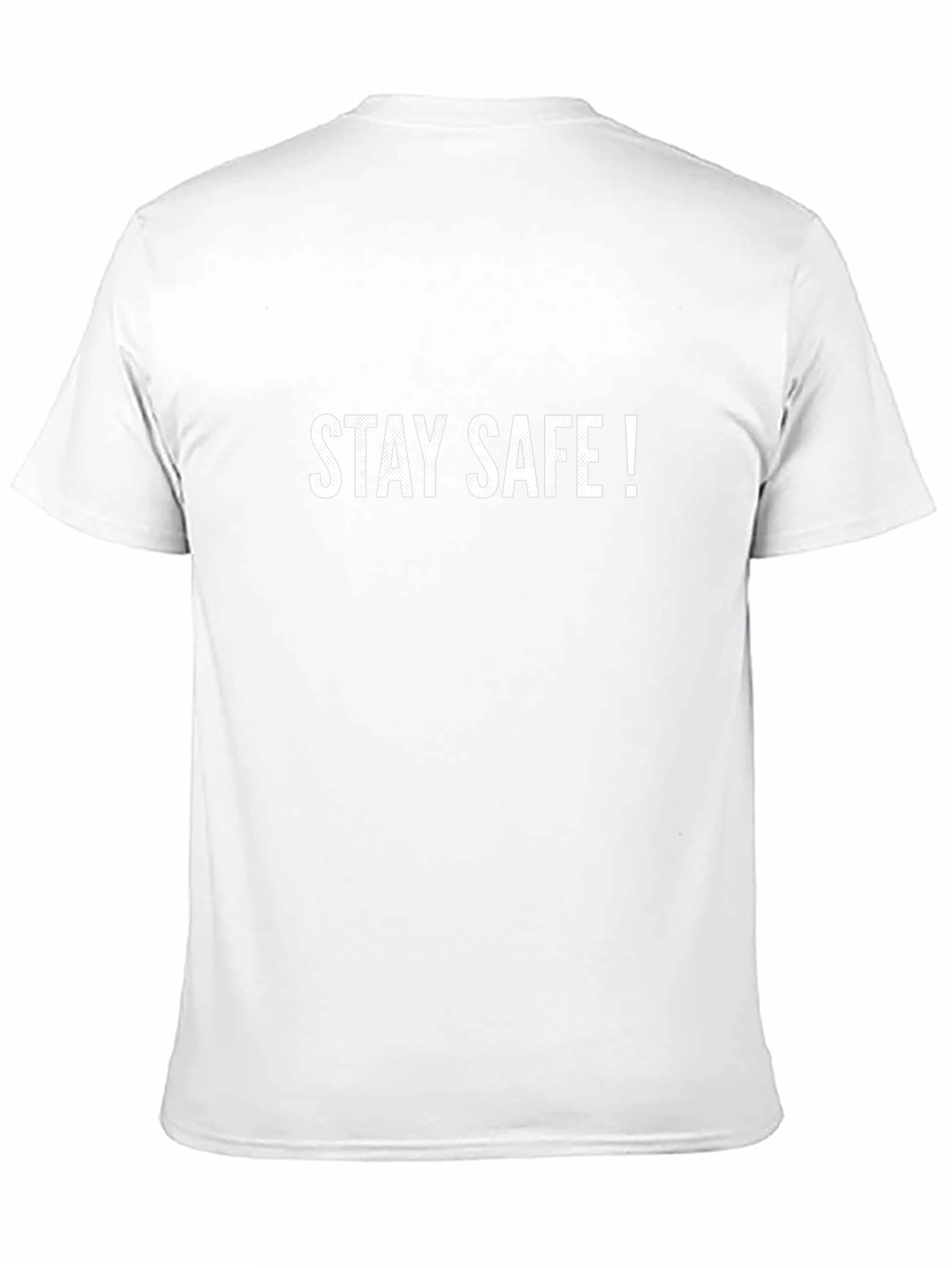 Stay Safe Black Graphic Tee - Mens