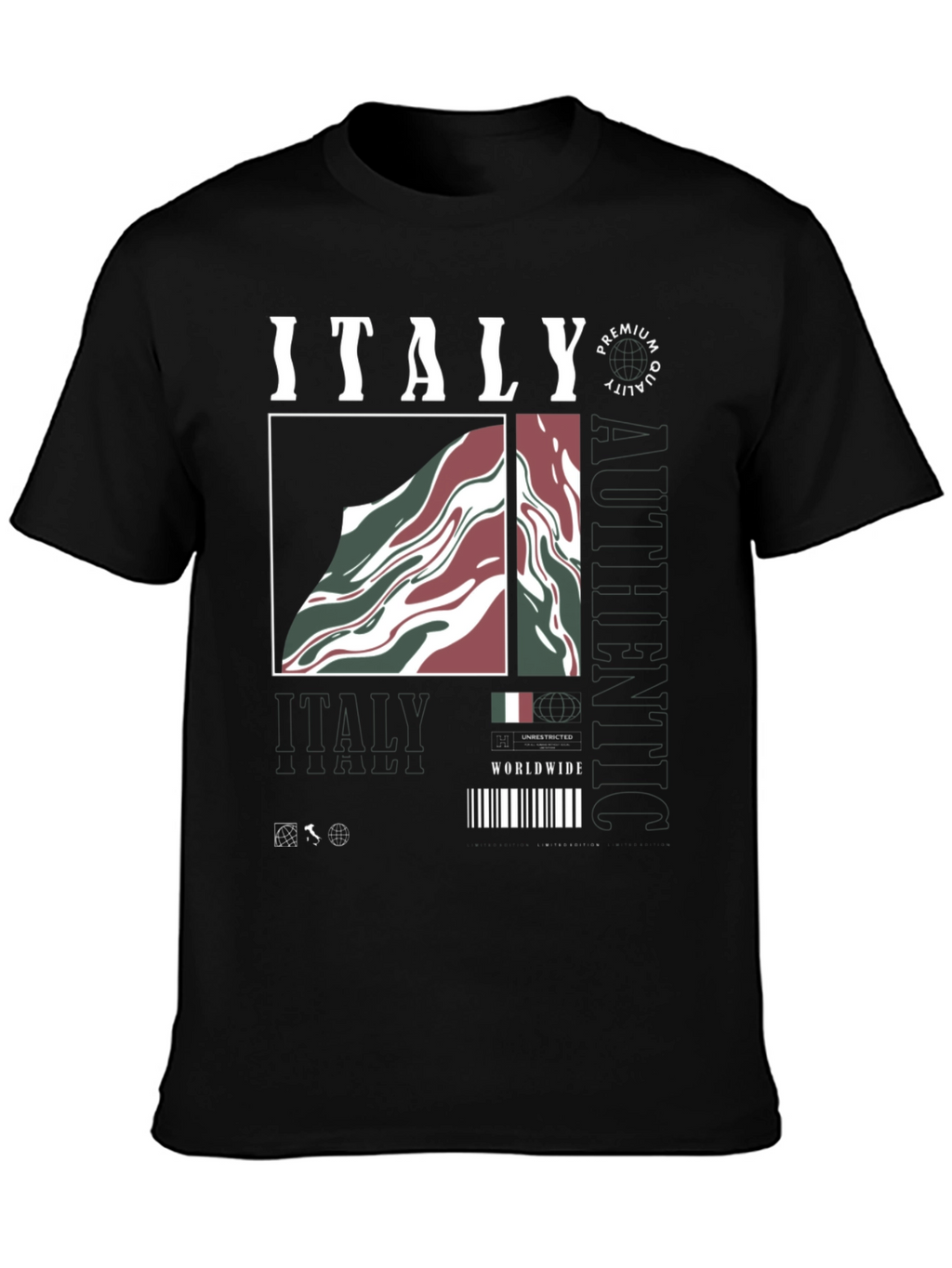 Italy Premium Quality Graphic Tee