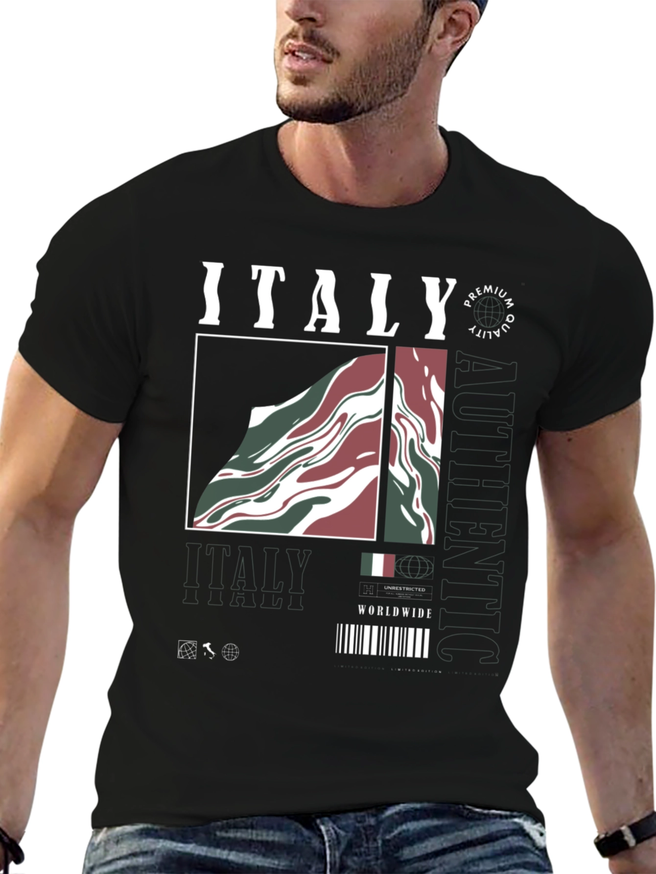 Italy Premium Quality Graphic Tee