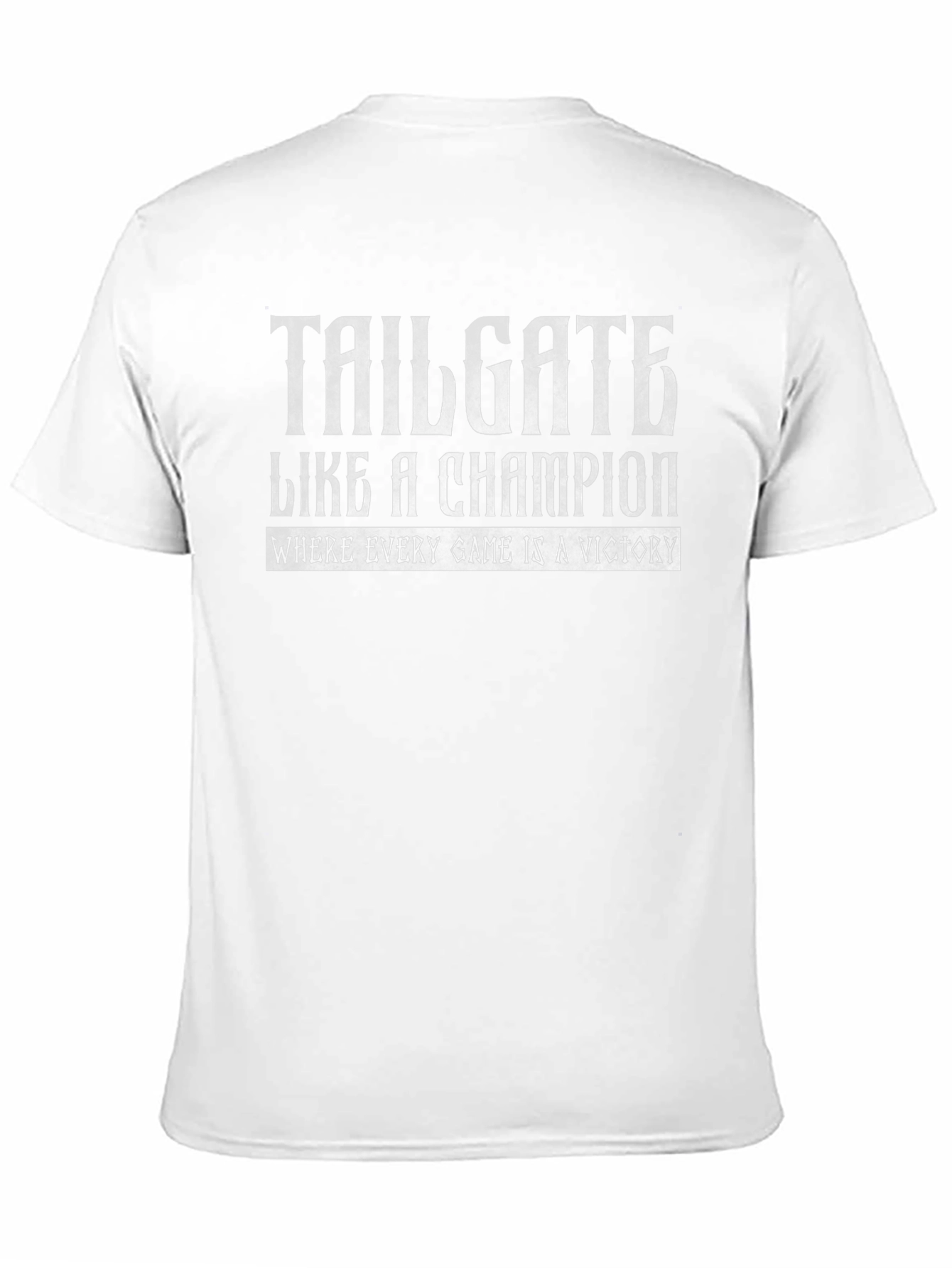 Tailgate Like a Champion Black Graphic Tee