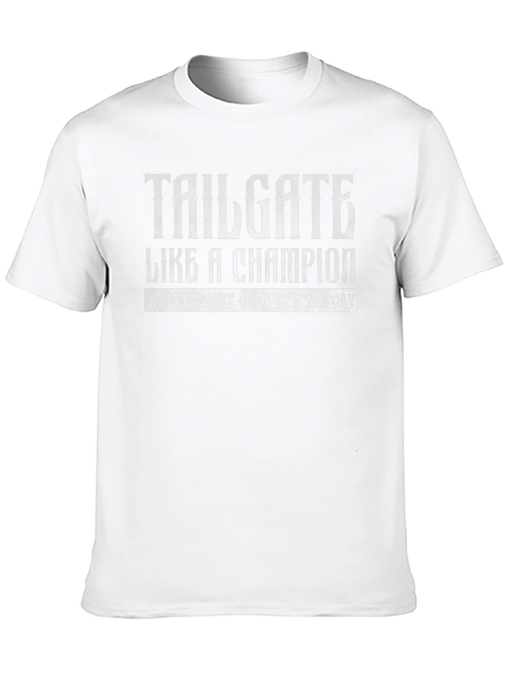 Tailgate Like a Champion Black Graphic Tee