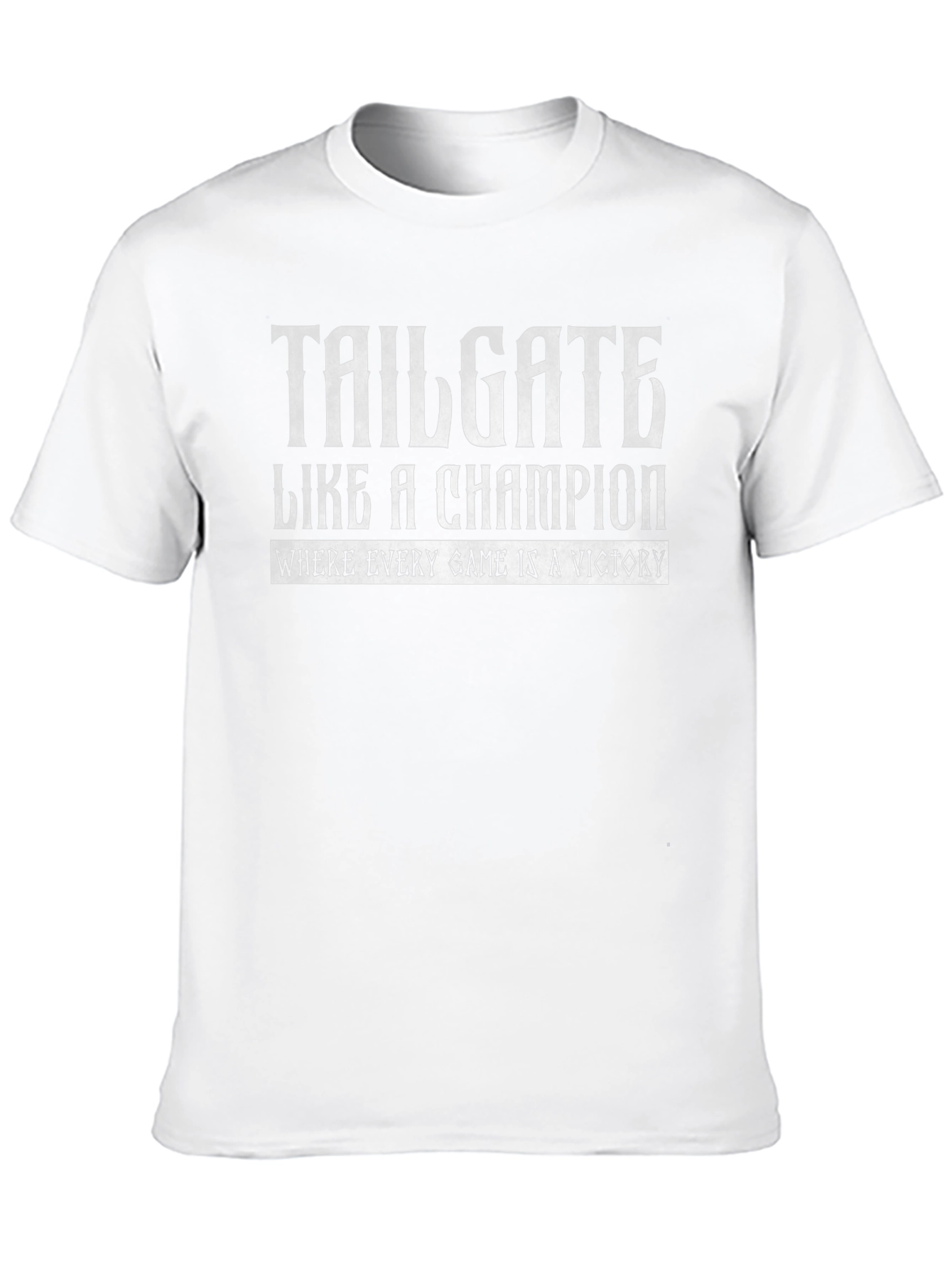 Tailgate Like a Champion Black Graphic Tee