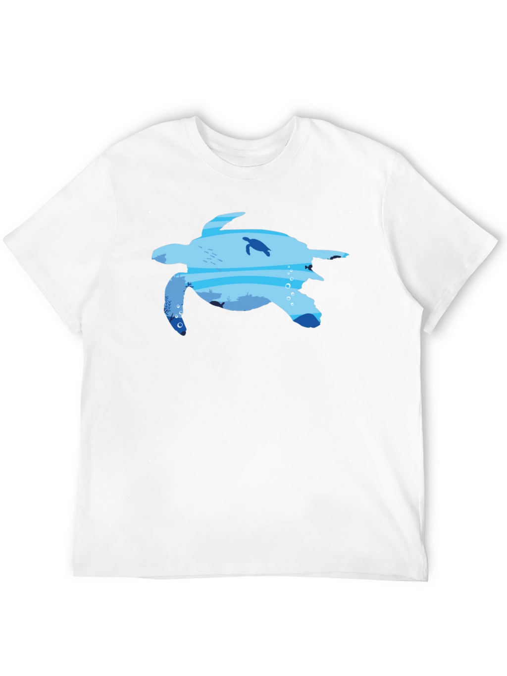 Sea Turtle Ocean Graphic Black T-Shirt