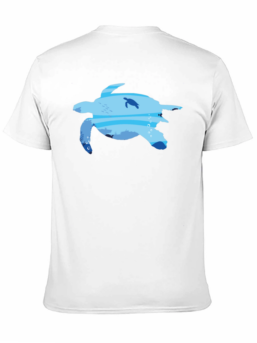 Sea Turtle Ocean Graphic Black T-Shirt