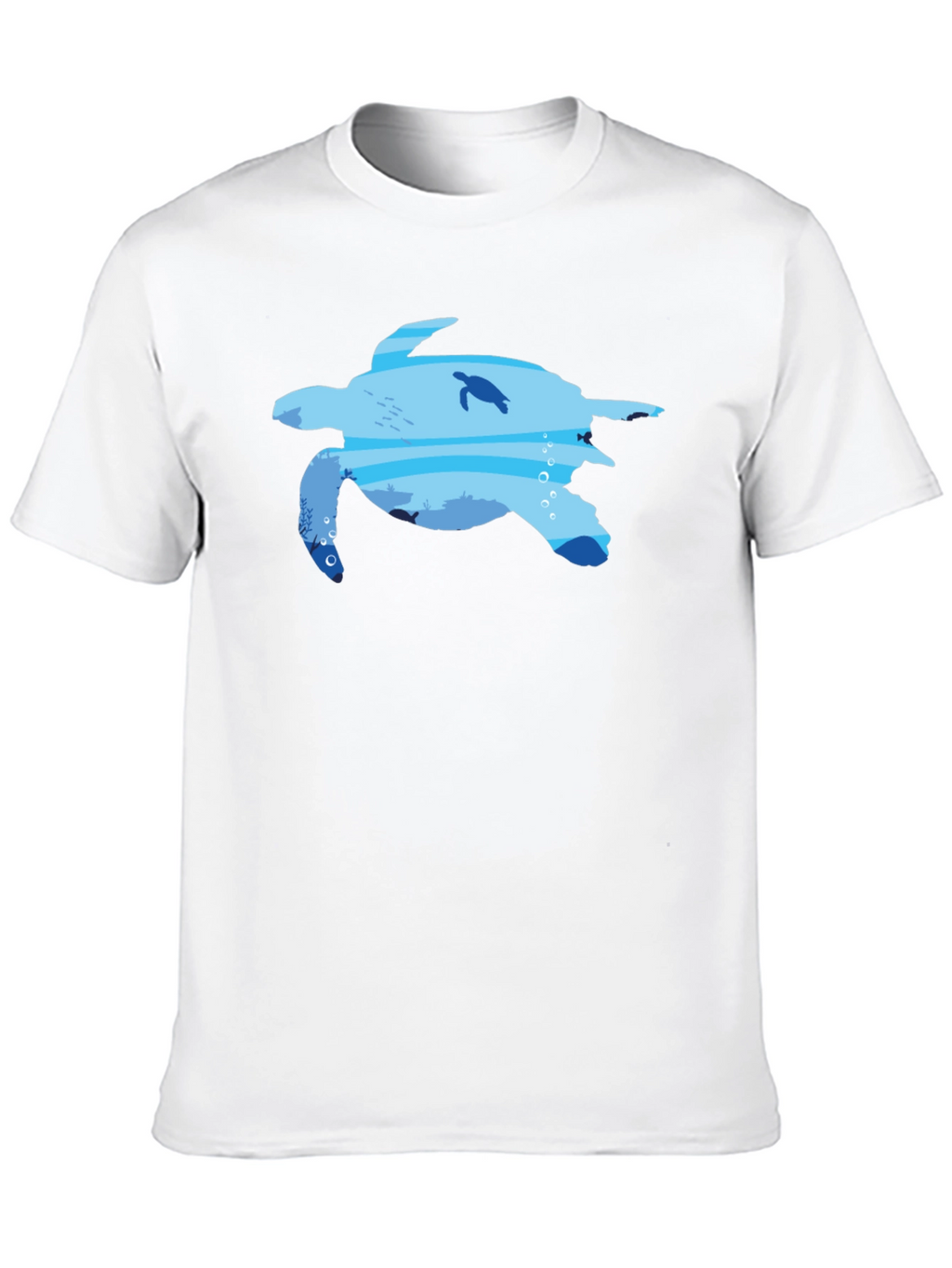Sea Turtle Ocean Graphic Black T-Shirt