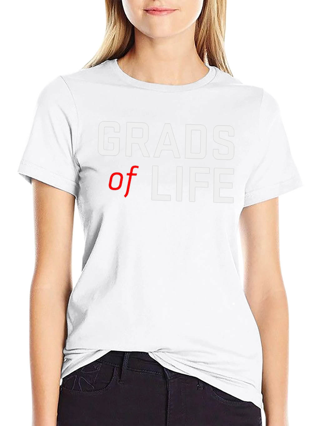 Grads of Life Black Cotton T-Shirt