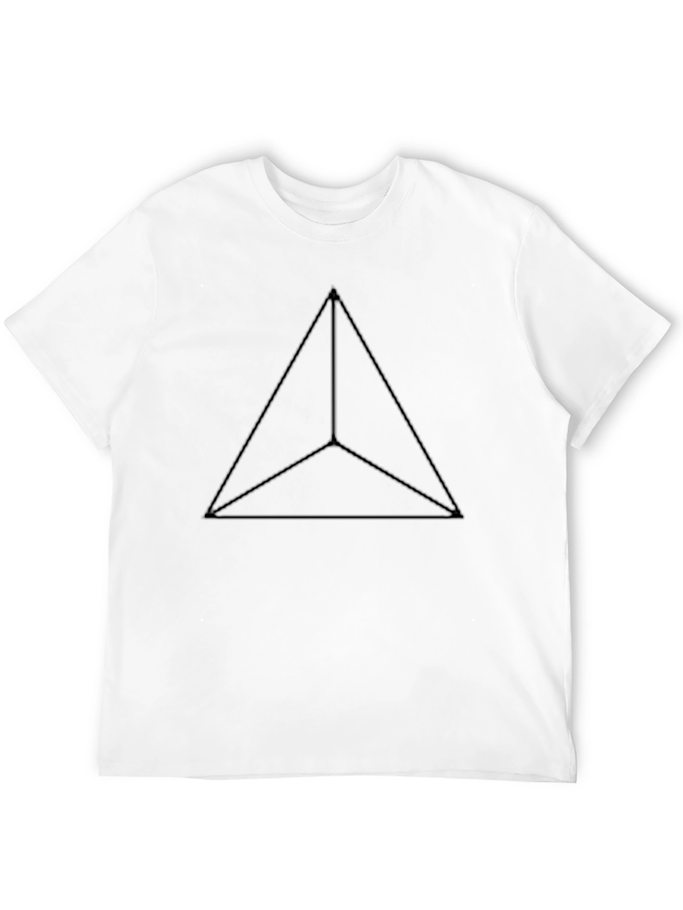 Geometric Triangle Tee - Modern Minimalist Design