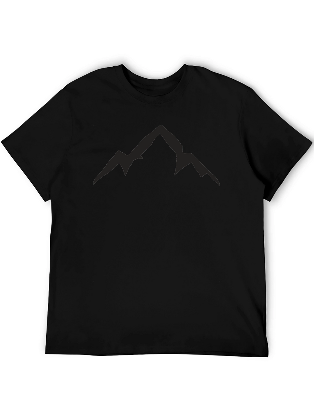 Mens Black Mountain Peak Graphic Tee