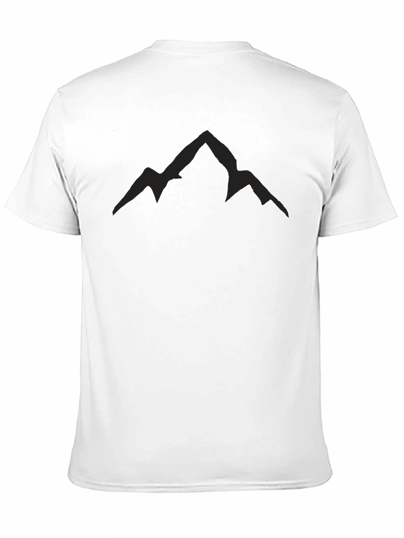 Mens Black Mountain Peak Graphic Tee