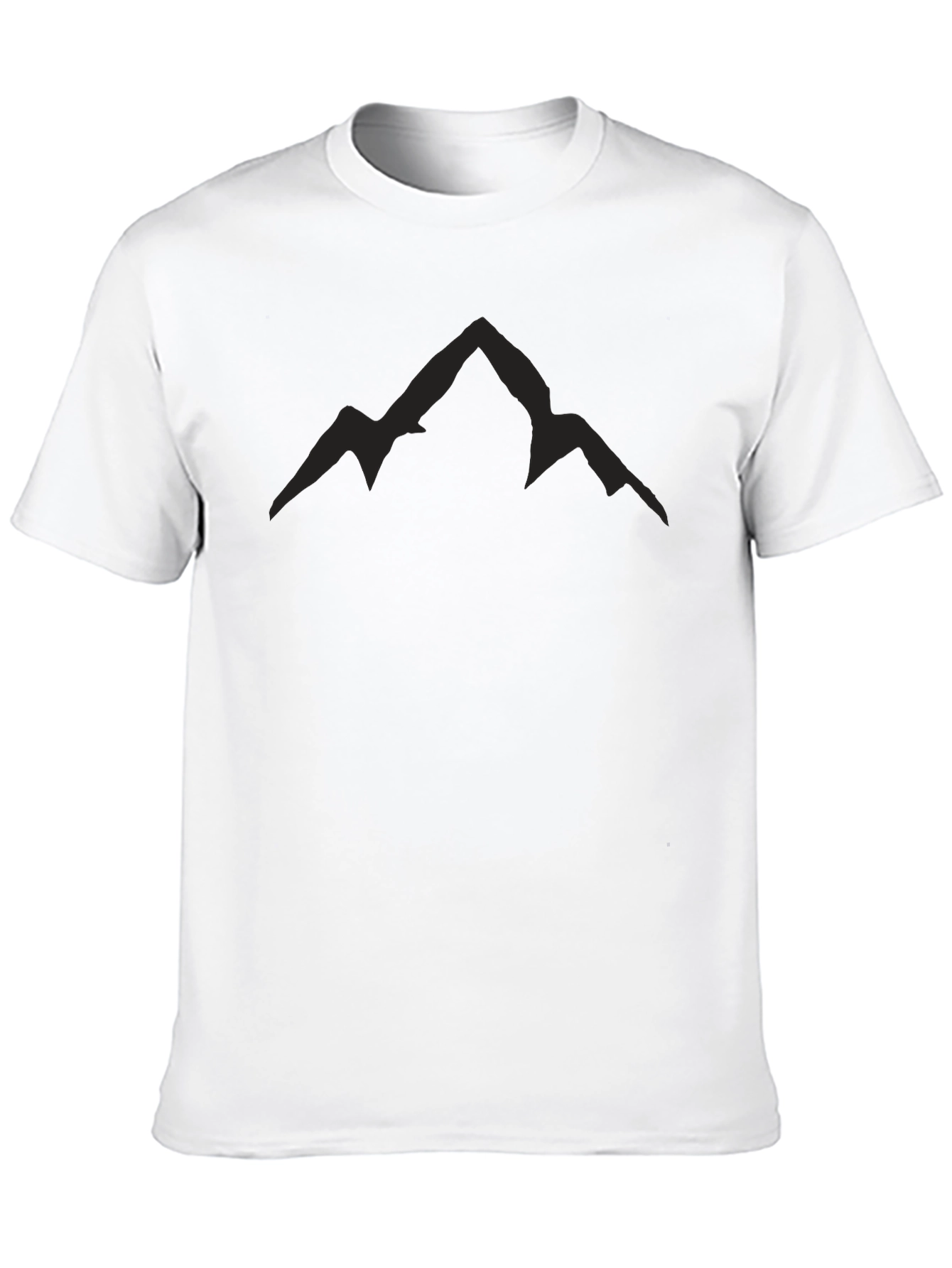 Mens Black Mountain Peak Graphic Tee