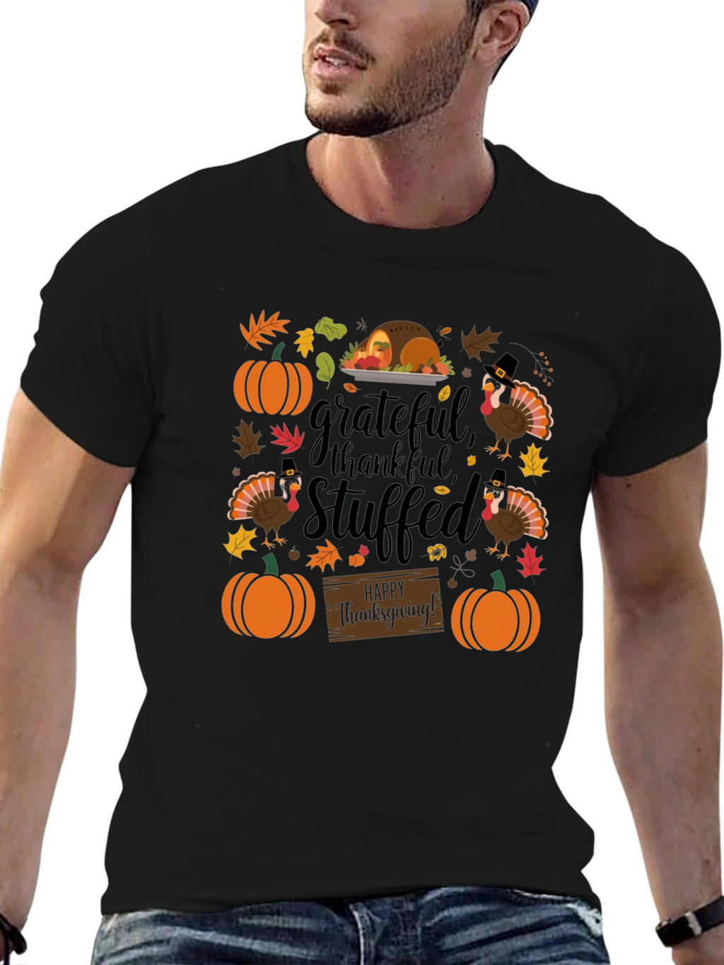 Grateful Thanksgiving Graphic T-Shirt