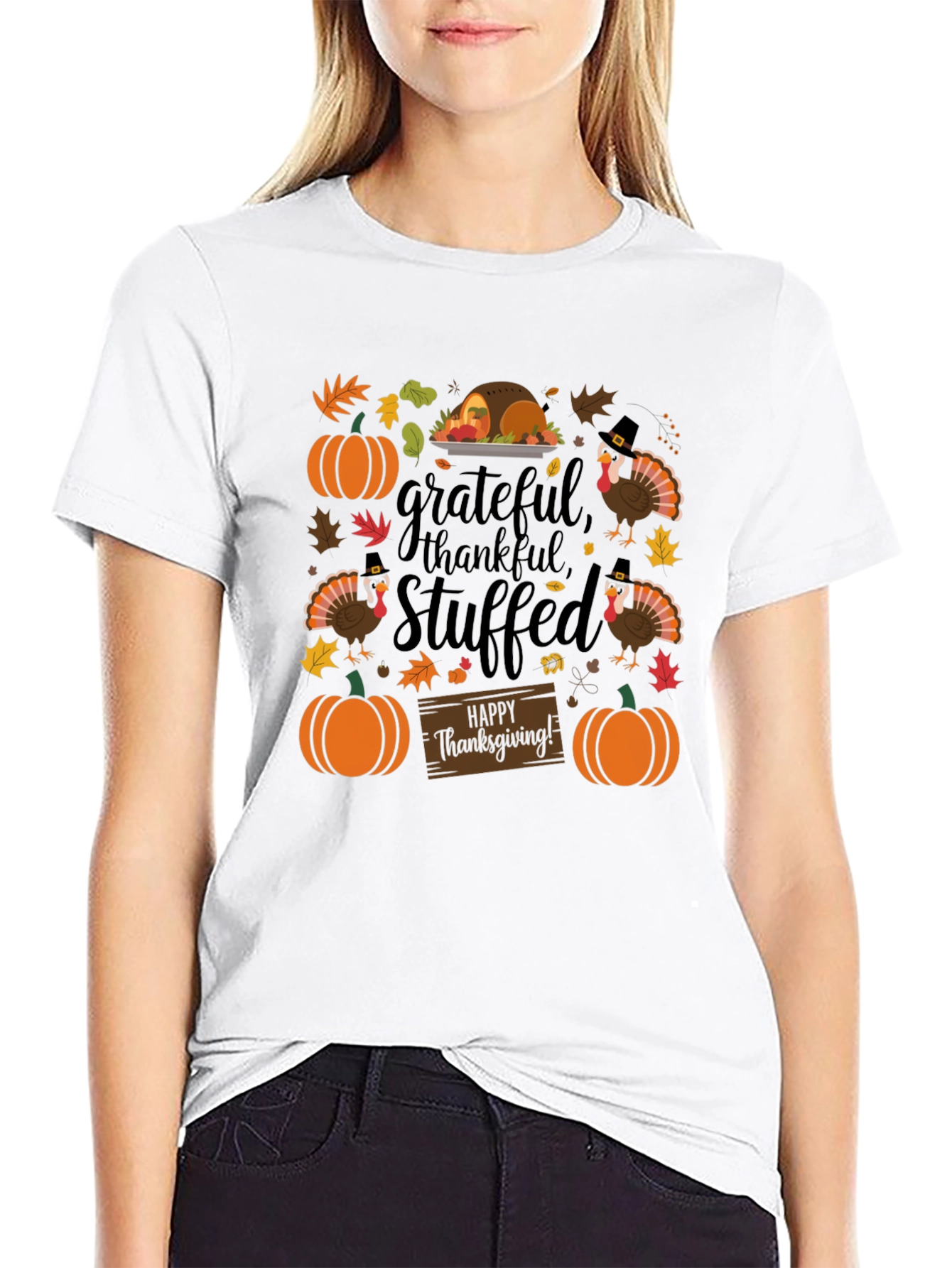 Grateful Thanksgiving Graphic T-Shirt