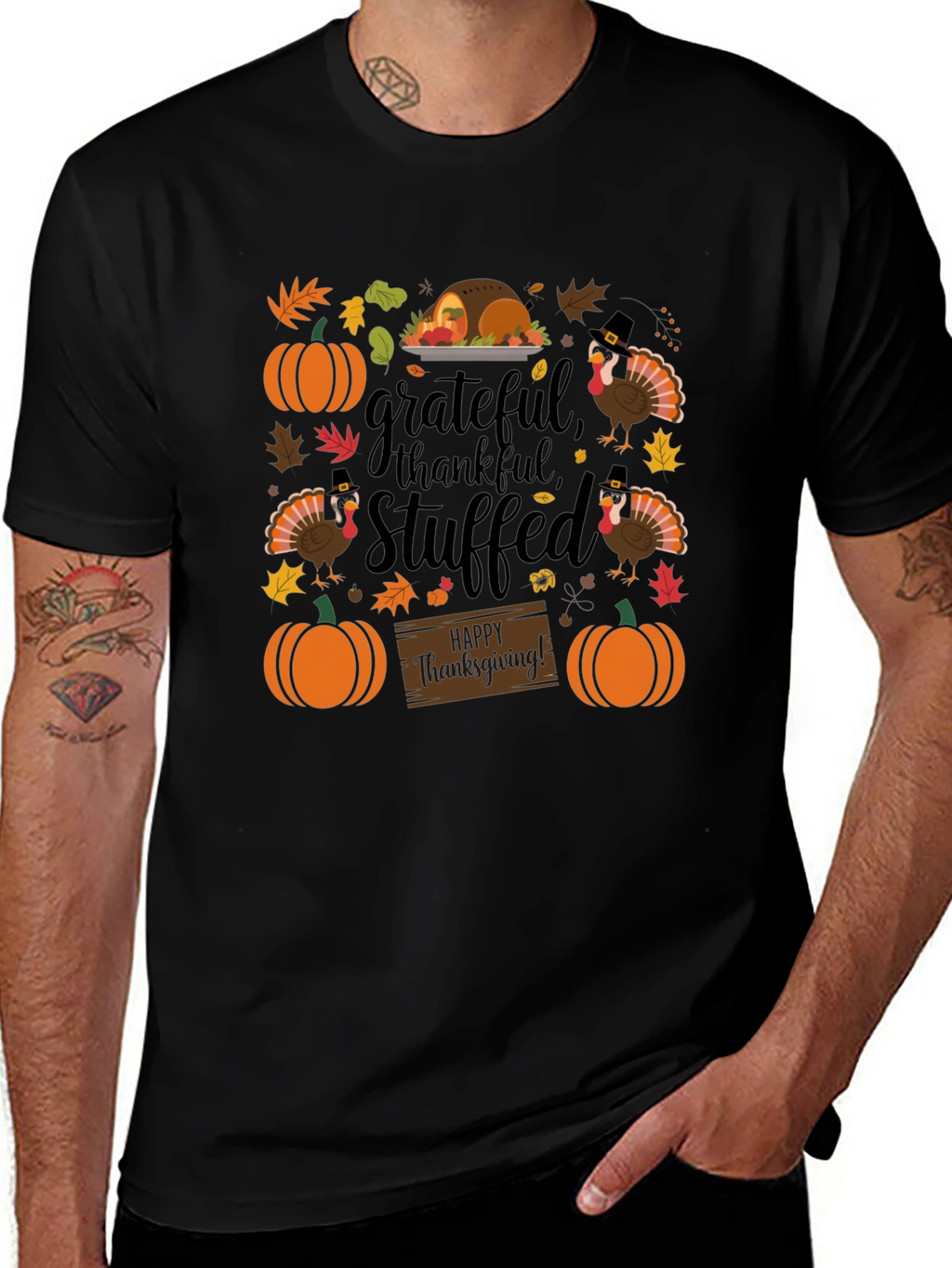 Grateful Thanksgiving Graphic T-Shirt