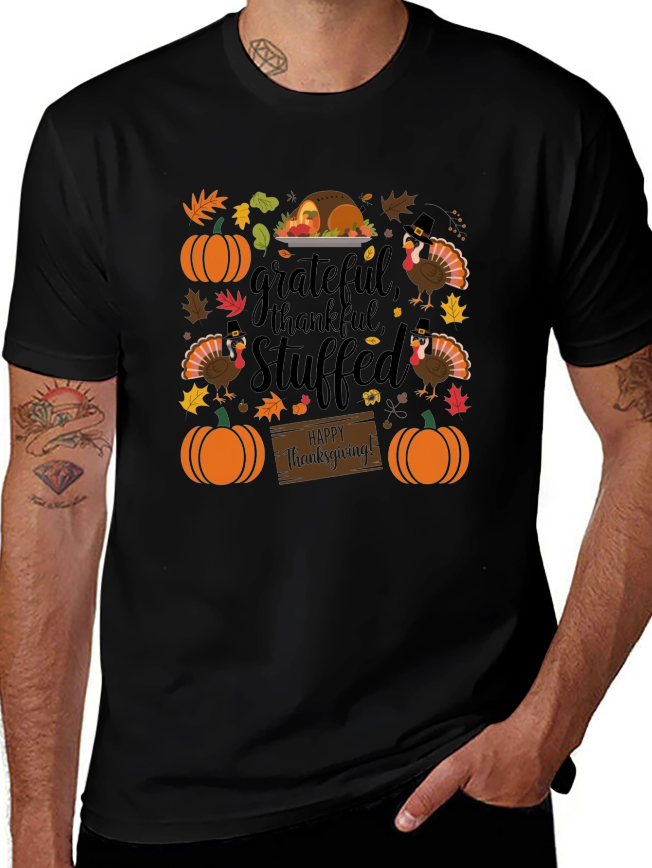 Grateful Thanksgiving Graphic T-Shirt