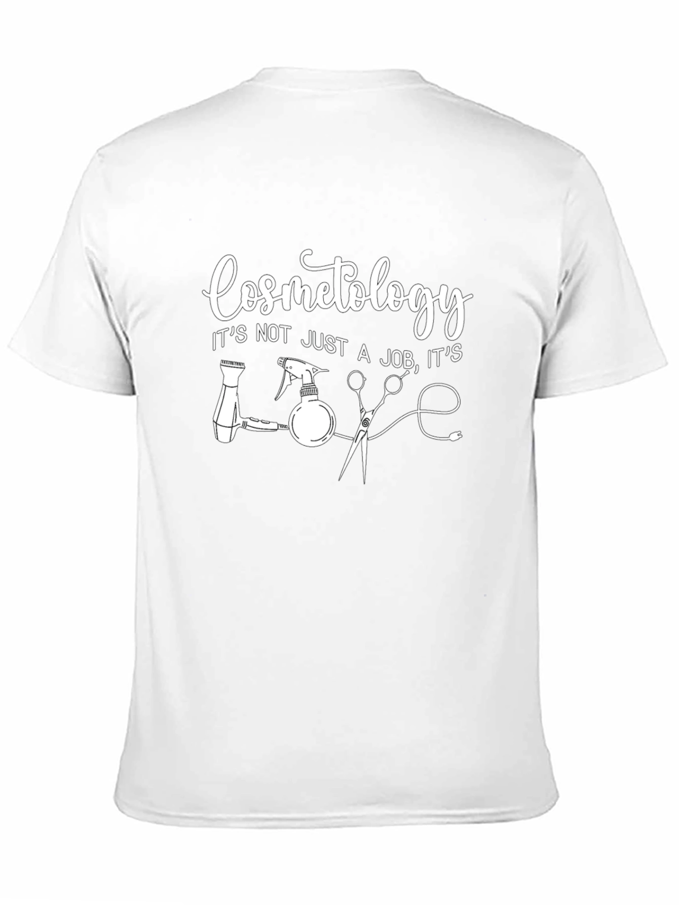 Cosmetology Love Graphic Tee - Black