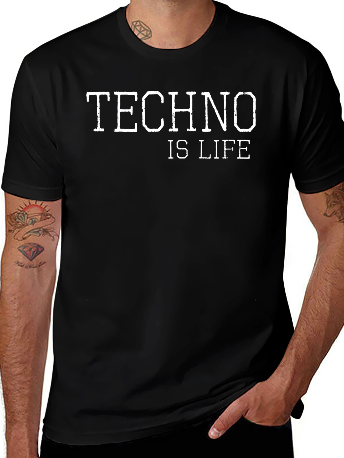 Techno is Life Graphic T-Shirt